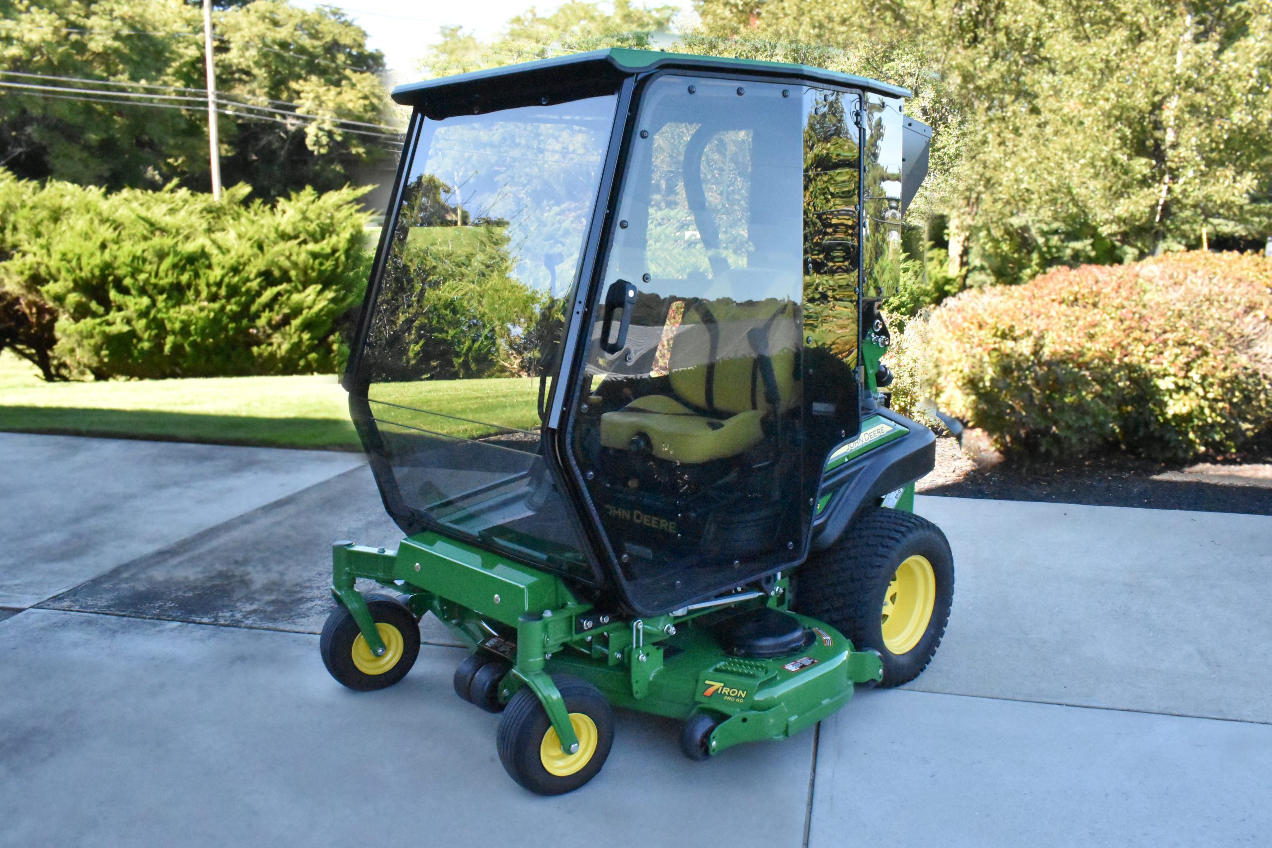 Expanded Premium Air-Conditioned Cab line with John Deere Ztrack Z970R, Zero Turn Mower