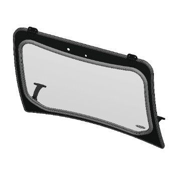 Laminate windshield for cab enclosure