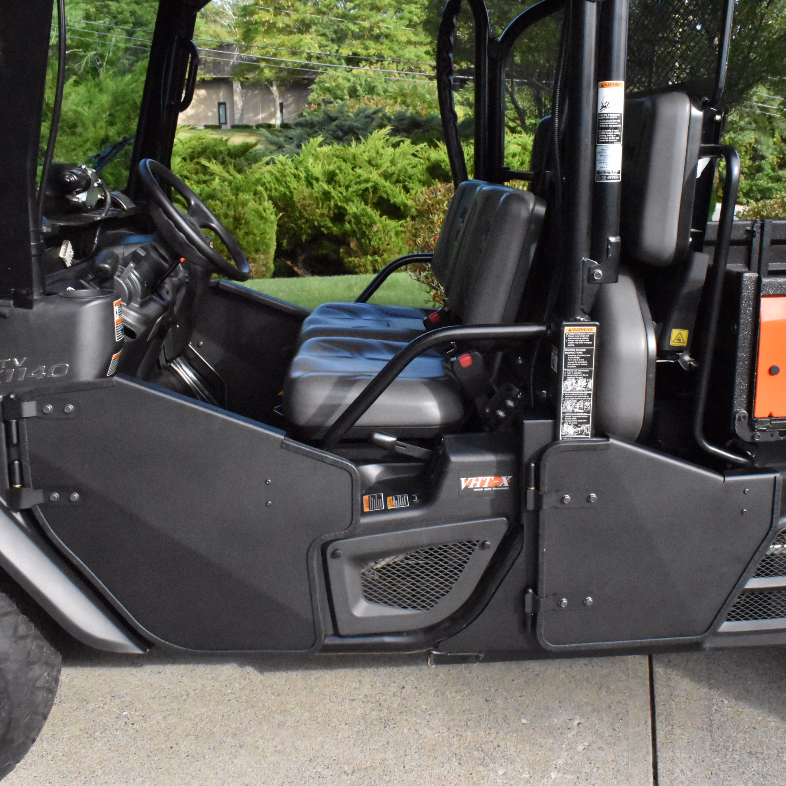 Metal Half Door Kit for the One-Row Kubota RTV-X (Long Bed, 900, 1120, 1130)